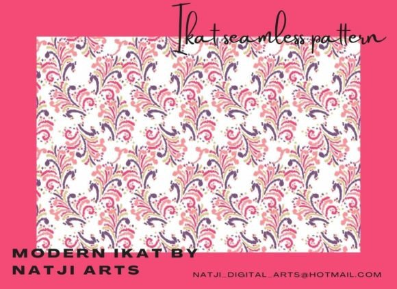 About Damask Ikat Floral Pattern Fabric