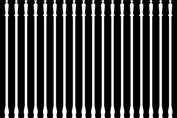 Abstract Balustrade Pattern Set 7 Design
