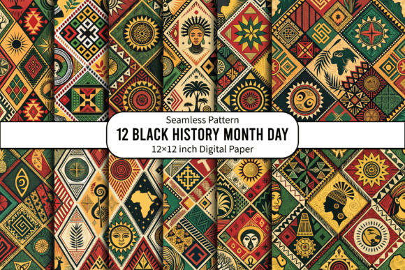 Black History Month Seamless Patterns: Elevate Your Creative Projects with Cultural Depth