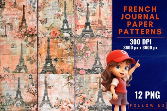 French Journal Paper Patterns: A Timeless Blend of Elegance and Creativity