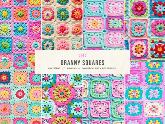 Granny Square Crochet Seamless Patterns: A Creative Guide for Crafting and Design