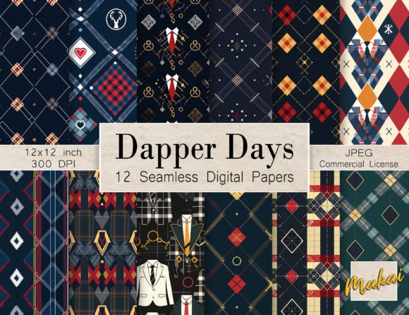 Men’s Argyle Suit Seamless Patterns: A Timeless Addition to Your Design Projects