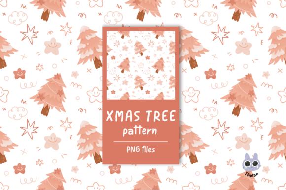 Pink Christmas Tree Ornament Pattern: A Versatile Design for Modern Creatives and Businesses