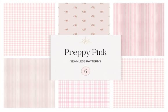 Preppy Pink Seamless Patterns Pack