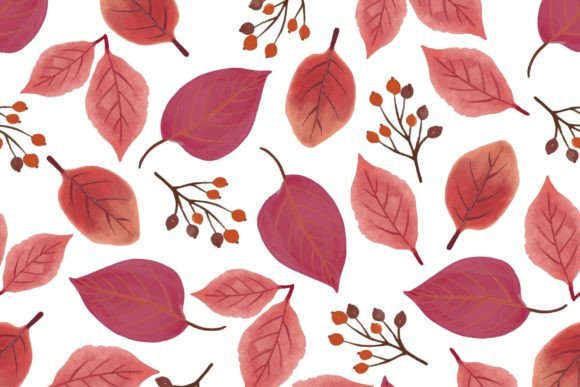 Red Autumn Leaf Seamless Pattern: A Versatile Design Element