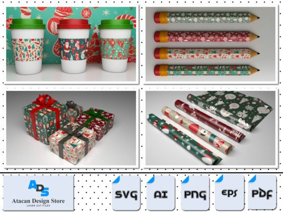 Seamless Vintage Christmas Patterns Xmas