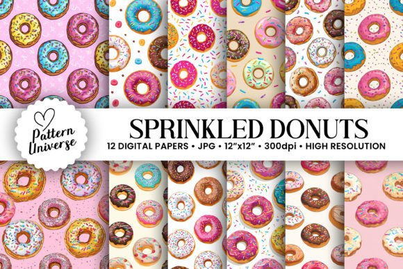 Sprinkled Donuts Seamless Patterns: Strategic Design for Creative and Professional Use